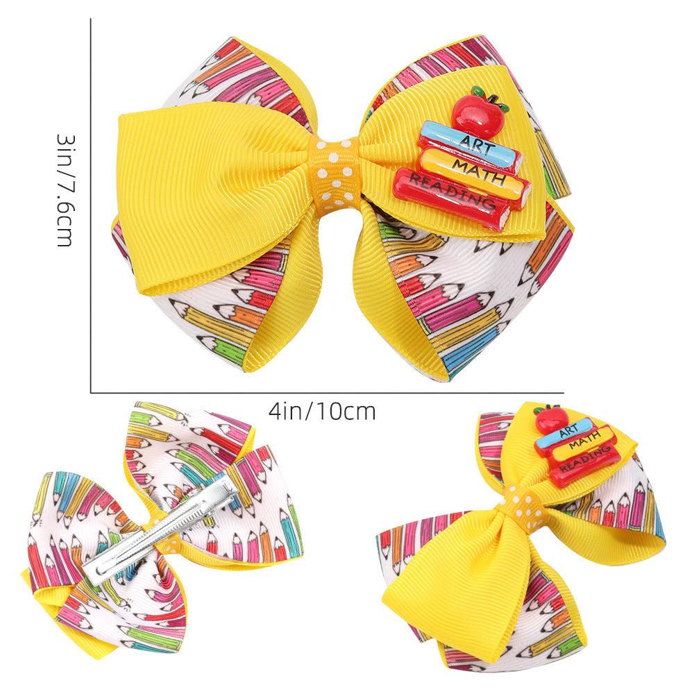 Wholesale 10pcs Cartoon children' s bow hairpin